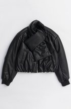 【メゾンスペシャル/MAISON SPECIAL】のLeather Puffer Jacket With Muffler/マフラーセットレザーパッファーブルゾン 人気、トレンドファッション・服の通販 founy(ファニー) ファッション Fashion レディースファッション Fashion for Women アウター Coat / Outerwear Collection レディースジャケット・軽アウター Jackets ブルゾンジャケット・スポーティアウター Blouson Jackets マフラー・スヌード / 冬小物の定番 Scarves & Mufflers ジャケット Jacket, Outerwear フェイクレザー Faux Leather, PU Leather ブルゾン Blouson, Bomber Jacket マフラー Scarf, Muffler エレガント 上品 Elegant 新作・新入荷 New Arrivals / New In thumbnail BLK(ブラック)|ID: prp329100004748555 ipo3291000000034337144