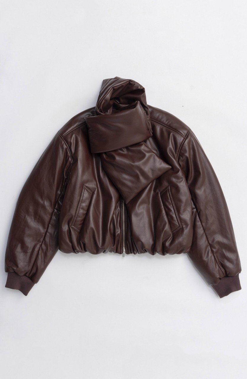 【メゾンスペシャル/MAISON SPECIAL】のLeather Puffer Jacket With Muffler/マフラーセットレザーパッファーブルゾン インテリア・キッズ・メンズ・レディースファッション・服の通販 founy(ファニー) 　ファッション　Fashion　レディースファッション　Fashion for Women　アウター　Coat / Outerwear Collection　レディースジャケット・軽アウター　Jackets　ブルゾンジャケット・スポーティアウター　Blouson Jackets　マフラー・スヌード / 冬小物の定番　Scarves & Mufflers　ジャケット　Jacket, Outerwear　フェイクレザー　Faux Leather, PU Leather　ブルゾン　Blouson, Bomber Jacket　マフラー　Scarf, Muffler　エレガント 上品　Elegant　新作・新入荷　New Arrivals / New In　BRD(ボルドー)|ID: prp329100004748555 ipo3291000000034337145