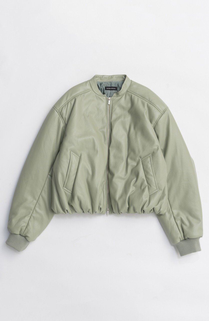 【メゾンスペシャル/MAISON SPECIAL】のLeather Puffer Jacket With Muffler/マフラーセットレザーパッファーブルゾン 人気、トレンドファッション・服の通販 founy(ファニー) 　ファッション　Fashion　レディースファッション　Fashion for Women　アウター　Coat / Outerwear Collection　レディースジャケット・軽アウター　Jackets　ブルゾンジャケット・スポーティアウター　Blouson Jackets　マフラー・スヌード / 冬小物の定番　Scarves & Mufflers　ジャケット　Jacket, Outerwear　フェイクレザー　Faux Leather, PU Leather　ブルゾン　Blouson, Bomber Jacket　マフラー　Scarf, Muffler　エレガント 上品　Elegant　新作・新入荷　New Arrivals / New In　other-2|ID: prp329100004748555 ipo3291000000034337147