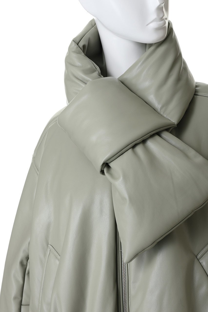 【メゾンスペシャル/MAISON SPECIAL】のLeather Puffer Jacket With Muffler/マフラーセットレザーパッファーブルゾン 人気、トレンドファッション・服の通販 founy(ファニー) ファッション Fashion レディースファッション Fashion for Women アウター Coat / Outerwear Collection レディースジャケット・軽アウター Jackets ブルゾンジャケット・スポーティアウター Blouson Jackets マフラー・スヌード / 冬小物の定番 Scarves & Mufflers ジャケット Jacket, Outerwear フェイクレザー Faux Leather, PU Leather ブルゾン Blouson, Bomber Jacket マフラー Scarf, Muffler エレガント 上品 Elegant other-5|ID: prp329100004748555 ipo3291000000036802585