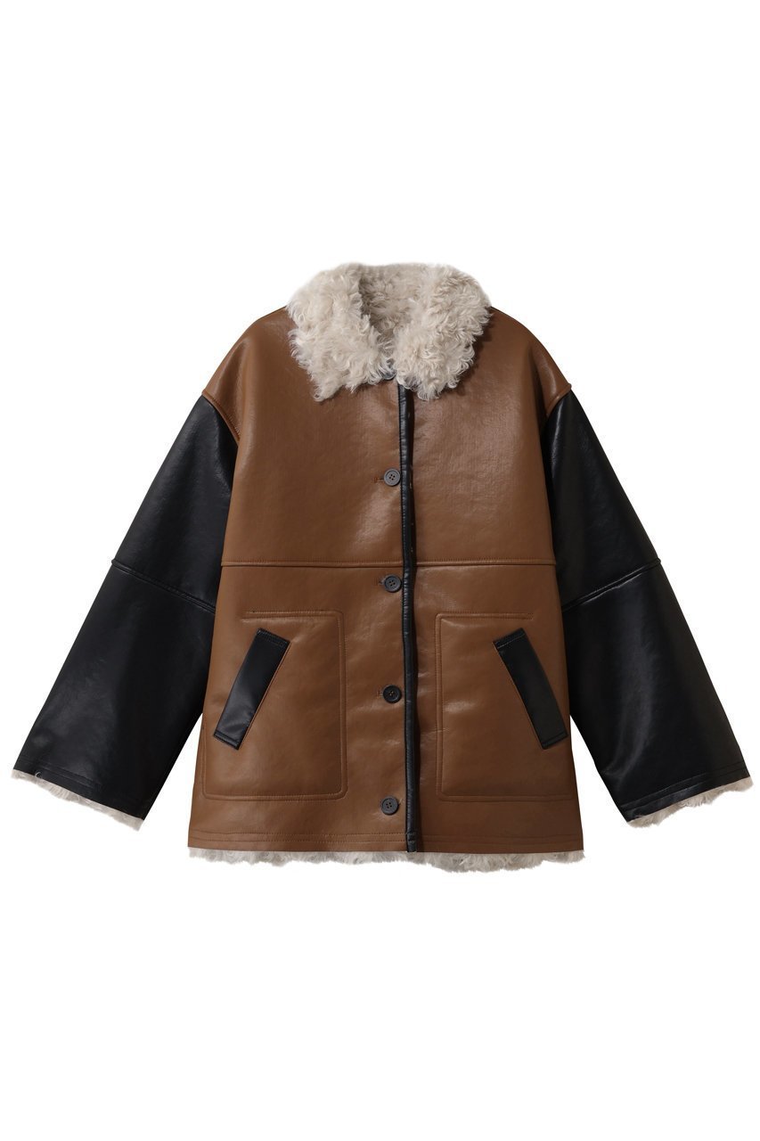 【メゾンスペシャル/MAISON SPECIAL】のReversible Mouton Coat/リバーシブルムートンコート インテリア・キッズ・メンズ・レディースファッション・服の通販 founy(ファニー) ファッション Fashion レディースファッション Fashion for Women アウター Coat / Outerwear Collection コート・ロングコート・ピーコート Long Coats, Peacoats & More インナー Innerwear ウォーム Warm Fabric 今季 This Season, Current Season 定番 Standard, Basic Item 人気 Popular, Best Seller フェイクファー Faux Fur, Imitation Fur フェイクレザー Faux Leather, PU Leather フェミニン Feminine, Girly 防寒 Cold Protection, Winter-Ready ミックス Mix, Mixed Style ムートン Shearling, Mouton ロング Long, Long-Length 冬 Winter / This Winter MLT1(マルチカラー)|ID: prp329100004748559 ipo3291000000035385748