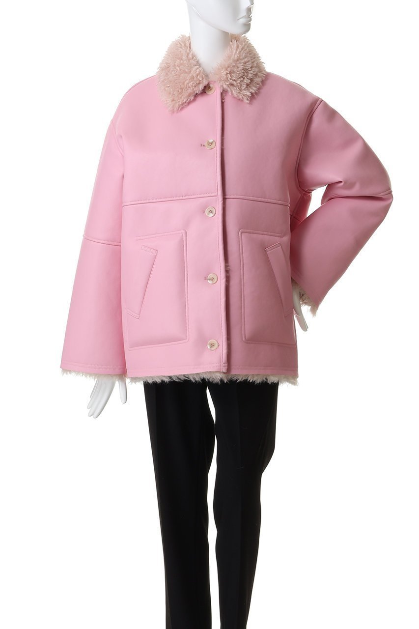 【メゾンスペシャル/MAISON SPECIAL】のReversible Mouton Coat/リバーシブルムートンコート 人気、トレンドファッション・服の通販 founy(ファニー) 　ファッション　Fashion　レディースファッション　Fashion for Women　アウター　Coat / Outerwear Collection　コート・ロングコート・ピーコート　Long Coats, Peacoats & More　インナー　Innerwear　ウォーム　Warm Fabric　今季　This Season, Current Season　定番　Standard, Basic Item　人気　Popular, Best Seller　フェイクファー　Faux Fur, Imitation Fur　フェイクレザー　Faux Leather, PU Leather　フェミニン　Feminine, Girly　防寒　Cold Protection, Winter-Ready　ミックス　Mix, Mixed Style　ムートン　Shearling, Mouton　ロング　Long, Long-Length　冬　Winter / This Winter　other-2|ID: prp329100004748559 ipo3291000000036750230