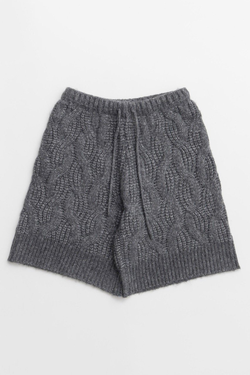 【メゾンスペシャル/MAISON SPECIAL】のCable Knit Shorts/ケーブルニットハーフパンツ インテリア・キッズ・メンズ・レディースファッション・服の通販 founy(ファニー) 　ファッション　Fashion　レディースファッション　Fashion for Women　パンツ　Pants & Trousers　ショートパンツ・ハーフパンツ　High-Waisted & Relaxed Shorts　おすすめ　Recommended / Our Picks　ショート　Short, Short Length　タイツ　Tights, Legwear　ハーフ　Half, Half-Length　ロング　Long, Long-Length　新作・新入荷　New Arrivals / New In　GRY(グレー)|ID: prp329100004748560 ipo3291000000034337194