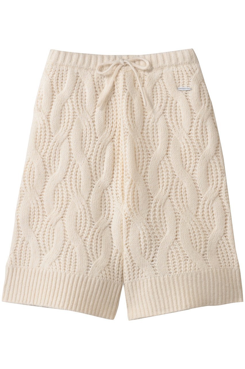 【メゾンスペシャル/MAISON SPECIAL】のCable Knit Shorts/ケーブルニットハーフパンツ インテリア・キッズ・メンズ・レディースファッション・服の通販 founy(ファニー) 　ファッション　Fashion　レディースファッション　Fashion for Women　パンツ　Pants & Trousers　ショートパンツ・ハーフパンツ　High-Waisted & Relaxed Shorts　おすすめ　Recommended / Our Picks　ショート　Short, Short Length　タイツ　Tights, Legwear　ハーフ　Half, Half-Length　ロング　Long, Long-Length　再入荷　Restock / Back in Stock　O.WHT(オフホワイト)|ID: prp329100004748560 ipo3291000000035385759