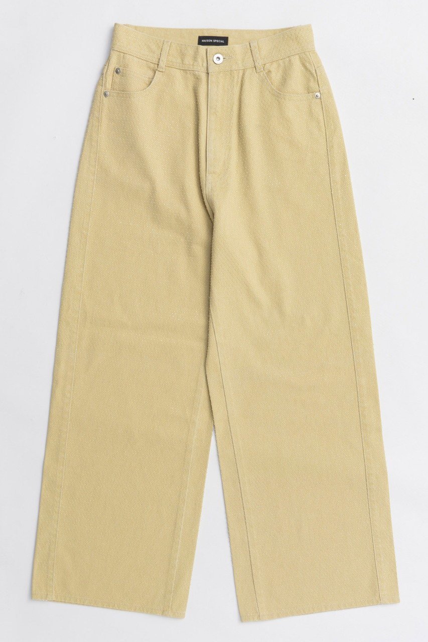 【メゾンスペシャル/MAISON SPECIAL】のClear Stone Denim/クリアストーンデニム インテリア・キッズ・メンズ・レディースファッション・服の通販 founy(ファニー) 　ファッション　Fashion　レディースファッション　Fashion for Women　パンツ　Pants & Trousers　デニムパンツ・ジーンズ・美脚デニム　Denim Jeans & Pants　シンプル　Simple, Minimal　ストーン　Stone, Gem-Like　デニム　Denim, Jeans Material　無地　Plain, Solid Color　A/W・秋冬　Autumn/Winter　新作・新入荷　New Arrivals / New In　YEL(イエロー)|ID: prp329100004748561 ipo3291000000034337205