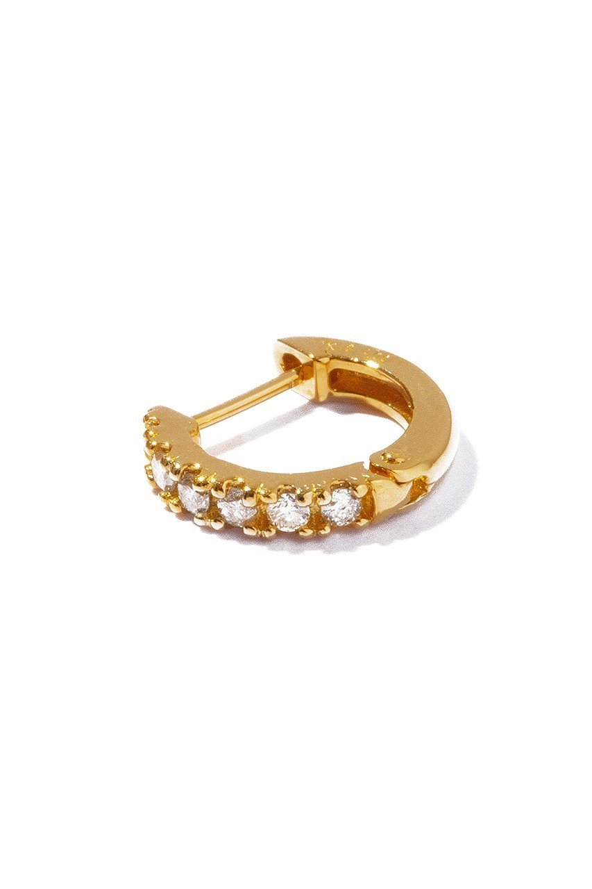 【ルボンボン/les bonbon】のK18 half diamond hoop ピアス 人気、トレンドファッション・服の通販 founy(ファニー)  ファッション Fashion レディースファッション Fashion for Women ジュエリー Jewelry ファッションリング Fashion Rings イヤリング・フープ・ドロップタイプ Hoop, Drop & Clip Earrings イヤリング Earrings スマート Smart, Elegant ダイヤモンド Diamond, Brilliant Cut フープ Hoop, Hoop Earrings モダン Modern, Contemporary リュクス Luxury, Elegant, High-End, Chic 再入荷 Restock / Back in Stock other-6|ID: prp329100004750042 ipo3291000000034346253