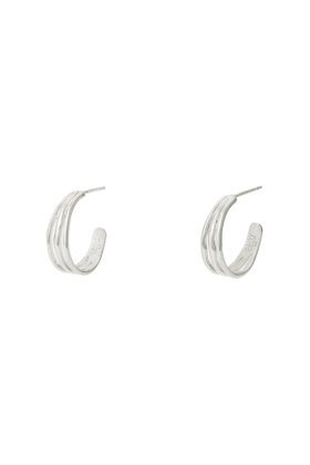 【デイジー ロンドン/DAISY LONDON】 Triple Wave Hoop ピアス人気、トレンドファッション・服の通販 founy(ファニー) ファッション Fashion レディースファッション Fashion for Women ジュエリー Jewelry ファッションリング Fashion Rings イヤリング・フープ・ドロップタイプ Hoop, Drop & Clip Earrings イヤリング Earrings エレガント 上品 Elegant クール Cool, Chic シルバー Silver, Metallic Silver フィット Fit, Slim Fit 新作・新入荷 New Arrivals / New In |ID:prp329100004750085