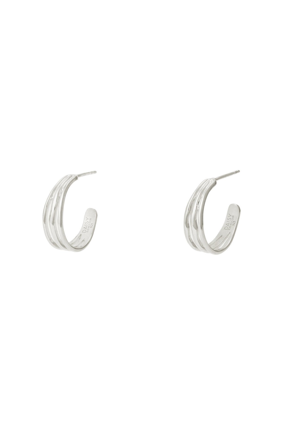 【デイジー ロンドン/DAISY LONDON】のTriple Wave Hoop ピアス 人気、トレンドファッション・服の通販 founy(ファニー)  ファッション Fashion レディースファッション Fashion for Women ジュエリー Jewelry ファッションリング Fashion Rings イヤリング・フープ・ドロップタイプ Hoop, Drop & Clip Earrings イヤリング Earrings エレガント 上品 Elegant クール Cool, Chic シルバー Silver, Metallic Silver フィット Fit, Slim Fit 新作・新入荷 New Arrivals / New In  other-1|ID: prp329100004750085 ipo3291000000034346458
