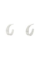 【デイジー ロンドン/DAISY LONDON】のTriple Wave Hoop ピアス 人気、トレンドファッション・服の通販 founy(ファニー) ファッション Fashion レディースファッション Fashion for Women ジュエリー Jewelry ファッションリング Fashion Rings イヤリング・フープ・ドロップタイプ Hoop, Drop & Clip Earrings イヤリング Earrings エレガント 上品 Elegant クール Cool, Chic シルバー Silver, Metallic Silver フィット Fit, Slim Fit 新作・新入荷 New Arrivals / New In thumbnail シルバー|ID: prp329100004750085 ipo3291000000034346459