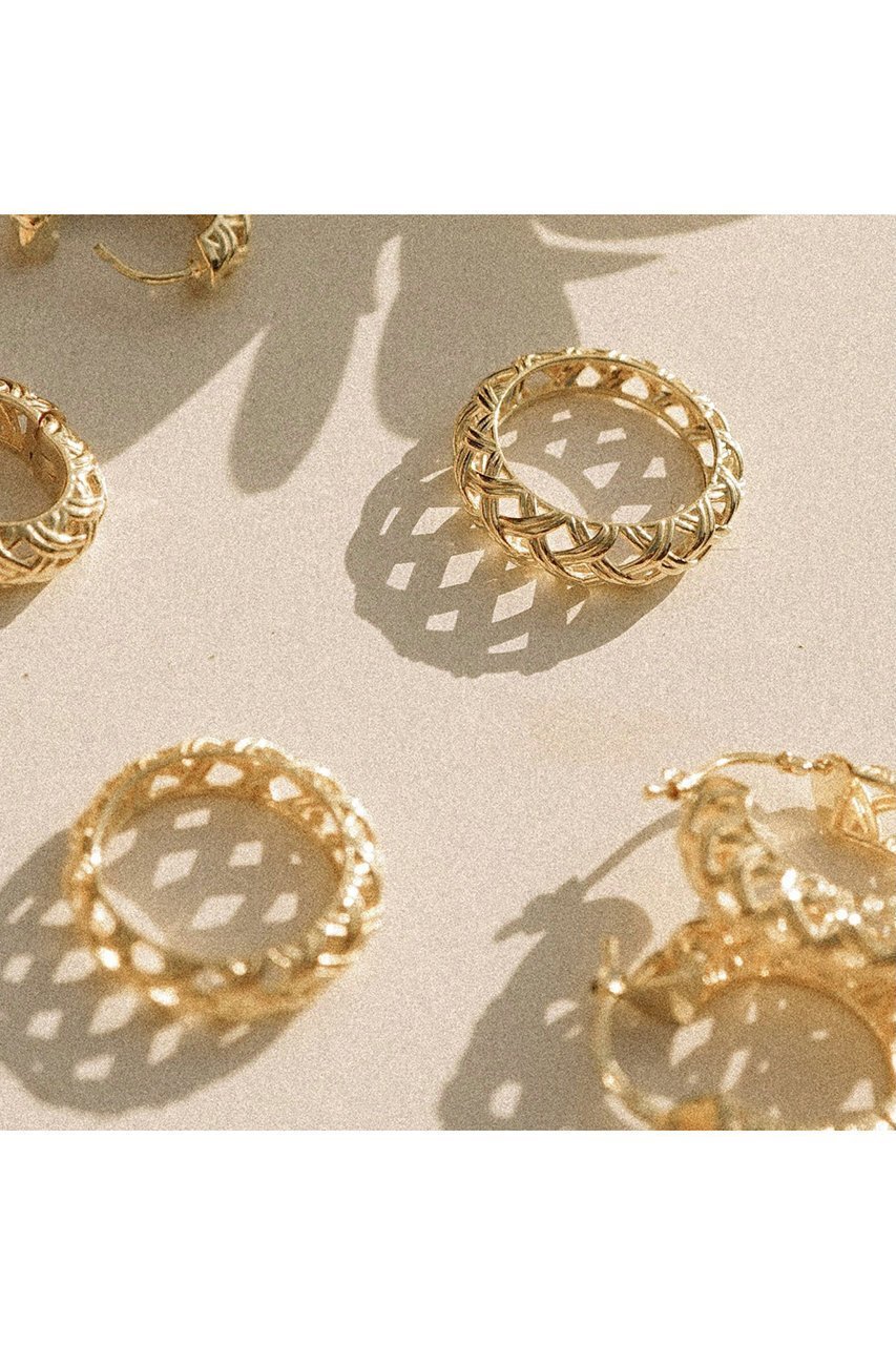 【デイジー ロンドン/DAISY LONDON】のShrimps Woven Dome リング 人気、トレンドファッション・服の通販 founy(ファニー) ファッション Fashion レディースファッション Fashion for Women ジュエリー Jewelry おすすめ Recommended / Our Picks パーティ Party, Party Style フォルム Silhouette, Form モダン Modern, Contemporary リュクス Luxury, Elegant, High-End, Chic other-5|ID: prp329100004750091 ipo3291000000034376909