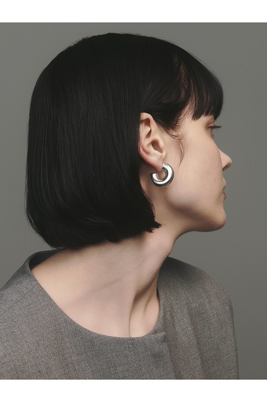 【クイップ クエイント/quip queint】のpopo hoop ピアス M 人気、トレンドファッション・服の通販 founy(ファニー) 　ファッション　Fashion　レディースファッション　Fashion for Women　ジュエリー　Jewelry　ファッションリング　Fashion Rings　イヤリング・フープ・ドロップタイプ　Hoop, Drop & Clip Earrings　おすすめ　Recommended / Our Picks　イヤリング　Earrings　シルバー　Silver, Metallic Silver　ジャケット　Jacket, Outerwear　フォルム　Silhouette, Form　フープ　Hoop, Hoop Earrings　モノトーン　Monotone, Black and White　other-2|ID: prp329100004750098 ipo3291000000035667123