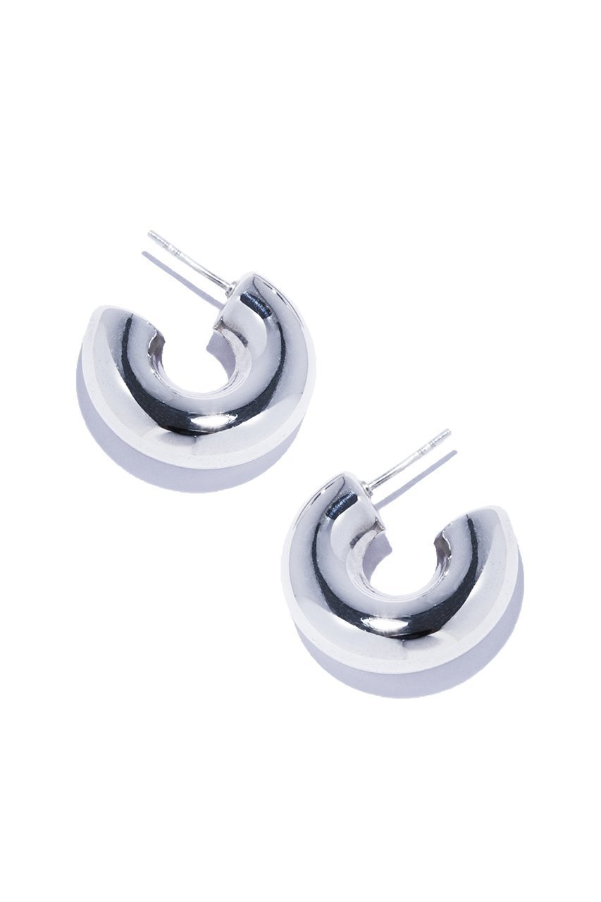 【クイップ クエイント/quip queint】のpopo hoop ピアス M 人気、トレンドファッション・服の通販 founy(ファニー) 　ファッション　Fashion　レディースファッション　Fashion for Women　ジュエリー　Jewelry　ファッションリング　Fashion Rings　イヤリング・フープ・ドロップタイプ　Hoop, Drop & Clip Earrings　おすすめ　Recommended / Our Picks　イヤリング　Earrings　シルバー　Silver, Metallic Silver　ジャケット　Jacket, Outerwear　フォルム　Silhouette, Form　フープ　Hoop, Hoop Earrings　モノトーン　Monotone, Black and White　other-3|ID: prp329100004750098 ipo3291000000035667125