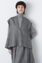 【ヒューエルミュージアム/hueLe Museum】の【STUMBLY】Back Peplum Gilet BL グレー|ID: prp329100004750130 ipo3291000000034346654