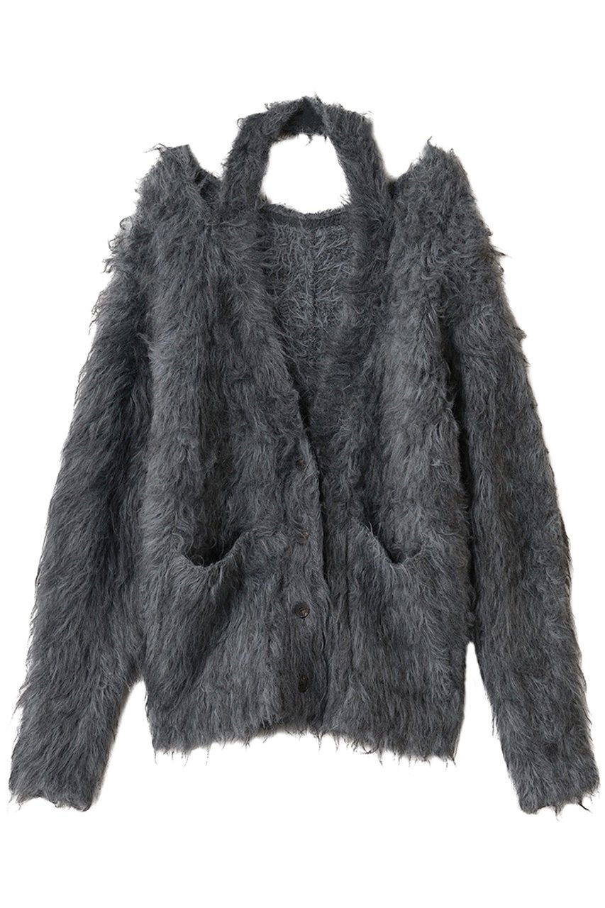 【プランク プロジェクト/PRANK PROJECT】のシャギーニットカーディガン / Shaggy Knit Cardigan インテリア・キッズ・メンズ・レディースファッション・服の通販 founy(ファニー) ファッション Fashion レディースファッション Fashion for Women トップス・カットソー Cut & Sew Tops ニット Knit Tops & Sweaters カーディガン・羽織り Layered Style Cardigans カーディガン Cardigan, Knitwear シンプル Simple, Minimal スリット Slit, Slit Detail スリーブ Sleeve, Long Sleeve / Short Sleeve ロング Long, Long-Length A/W・秋冬 Autumn/Winter GRY(グレー)|ID: prp329100004750131 ipo3291000000034346663