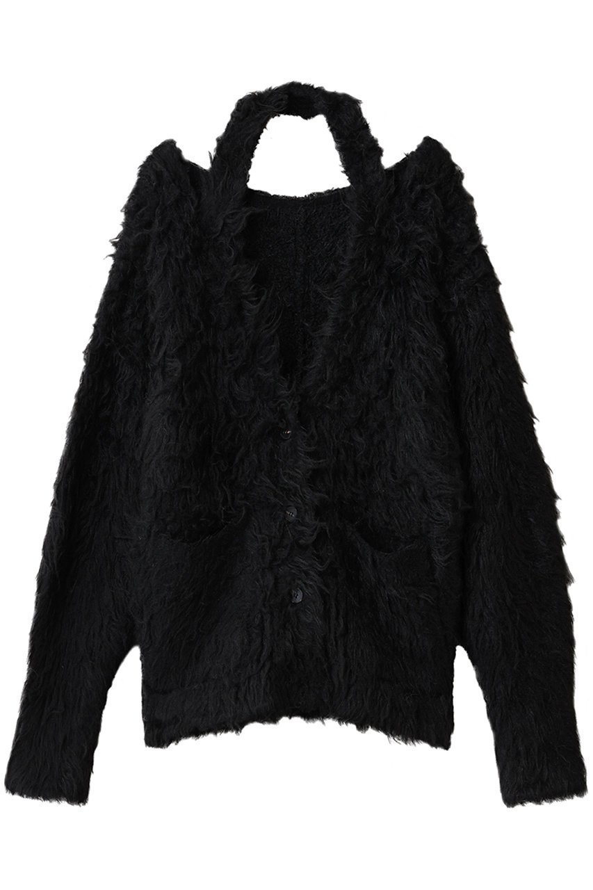 【プランク プロジェクト/PRANK PROJECT】のシャギーニットカーディガン / Shaggy Knit Cardigan インテリア・キッズ・メンズ・レディースファッション・服の通販 founy(ファニー) ファッション Fashion レディースファッション Fashion for Women トップス・カットソー Cut & Sew Tops ニット Knit Tops & Sweaters カーディガン・羽織り Layered Style Cardigans カーディガン Cardigan, Knitwear シンプル Simple, Minimal スリット Slit, Slit Detail スリーブ Sleeve, Long Sleeve / Short Sleeve ロング Long, Long-Length A/W・秋冬 Autumn/Winter BLK(ブラック)|ID: prp329100004750131 ipo3291000000036086495