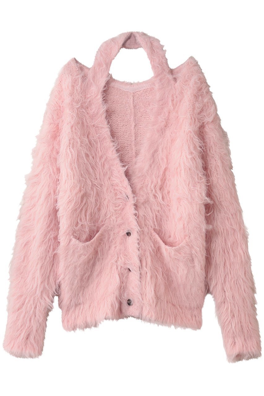 【プランク プロジェクト/PRANK PROJECT】のシャギーニットカーディガン / Shaggy Knit Cardigan インテリア・キッズ・メンズ・レディースファッション・服の通販 founy(ファニー) ファッション Fashion レディースファッション Fashion for Women トップス・カットソー Cut & Sew Tops ニット Knit Tops & Sweaters カーディガン・羽織り Layered Style Cardigans カーディガン Cardigan, Knitwear シンプル Simple, Minimal スリット Slit, Slit Detail スリーブ Sleeve, Long Sleeve / Short Sleeve ロング Long, Long-Length A/W・秋冬 Autumn/Winter PNK(ピンク)|ID: prp329100004750131 ipo3291000000036086496