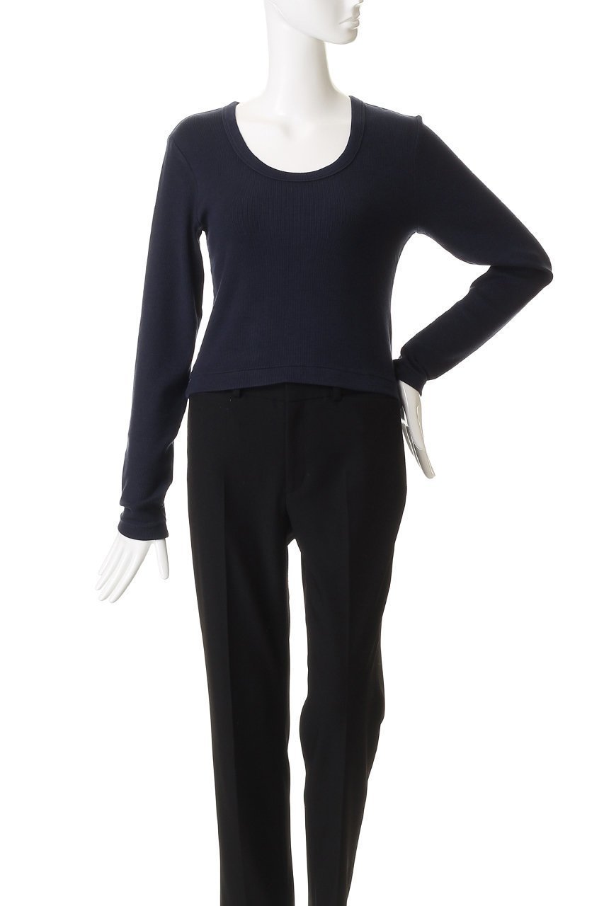 【スリー ドッツ/three dots】のレーヨンニットリブジャージー クロップドジェシカ 人気、トレンドファッション・服の通販 founy(ファニー) 　ファッション　Fashion　レディースファッション　Fashion for Women　トップス・カットソー　Cut & Sew Tops　ニット　Knit Tops & Sweaters　シャツ・ブラウス・オフィスカジュアル　Elegant Blouses & Button-Ups　ロングTシャツ・Tシャツ　Longline T-Shirts & Tees　カットソー・ベーシックTシャツ　Cut-and-Sewn Tops / Stretch Tees & Basics　おすすめ　Recommended / Our Picks　インナー　Innerwear　カットソー　Cut and Sewn Top　クロップド　Cropped, Short Length　シンプル　Simple, Minimal　スリーブ　Sleeve, Long Sleeve / Short Sleeve　デコルテ　Décolleté, Neckline　トレンド　Trend, Trending Now　バランス　Balance, Style Balance　リラックス　Relax, Relaxed Fit　ロング　Long, Long-Length　エレガント 上品　Elegant　定番　Standard, Basic Item　other-2|ID: prp329100004750133 ipo3291000000036086509