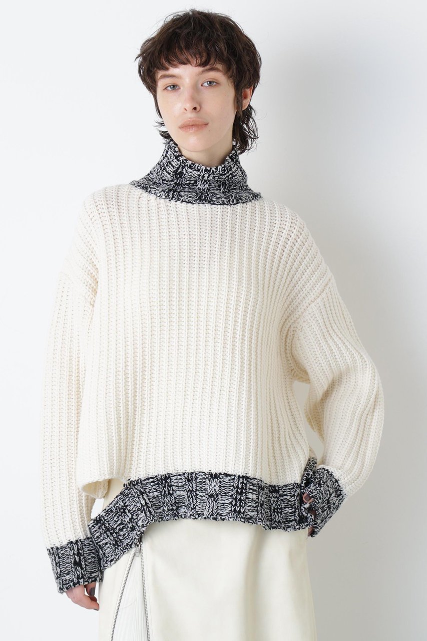 【ヒューエルミュージアム/hueLe Museum】の【STUMBLY】Mixed Color Yarn Pullover インテリア・キッズ・メンズ・レディースファッション・服の通販 founy(ファニー) ファッション Fashion レディースファッション Fashion for Women トップス・カットソー Cut & Sew Tops ニット Knit Tops & Sweaters カジュアルプルオーバー・ニットトップス Pullovers & Knit Tops / Casual Pullovers セーター Sweater, Knitwear ハイネック High Neck, Mock Neck ミックス Mix, Mixed Style リラックス Relax, Relaxed Fit ホワイト|ID: prp329100004750138 ipo3291000000034346726
