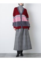 【ヒューエルミュージアム/hueLe Museum】の【STUMBLY】Belted Bicolor Stitch SK グレー|ID:prp329100004750140