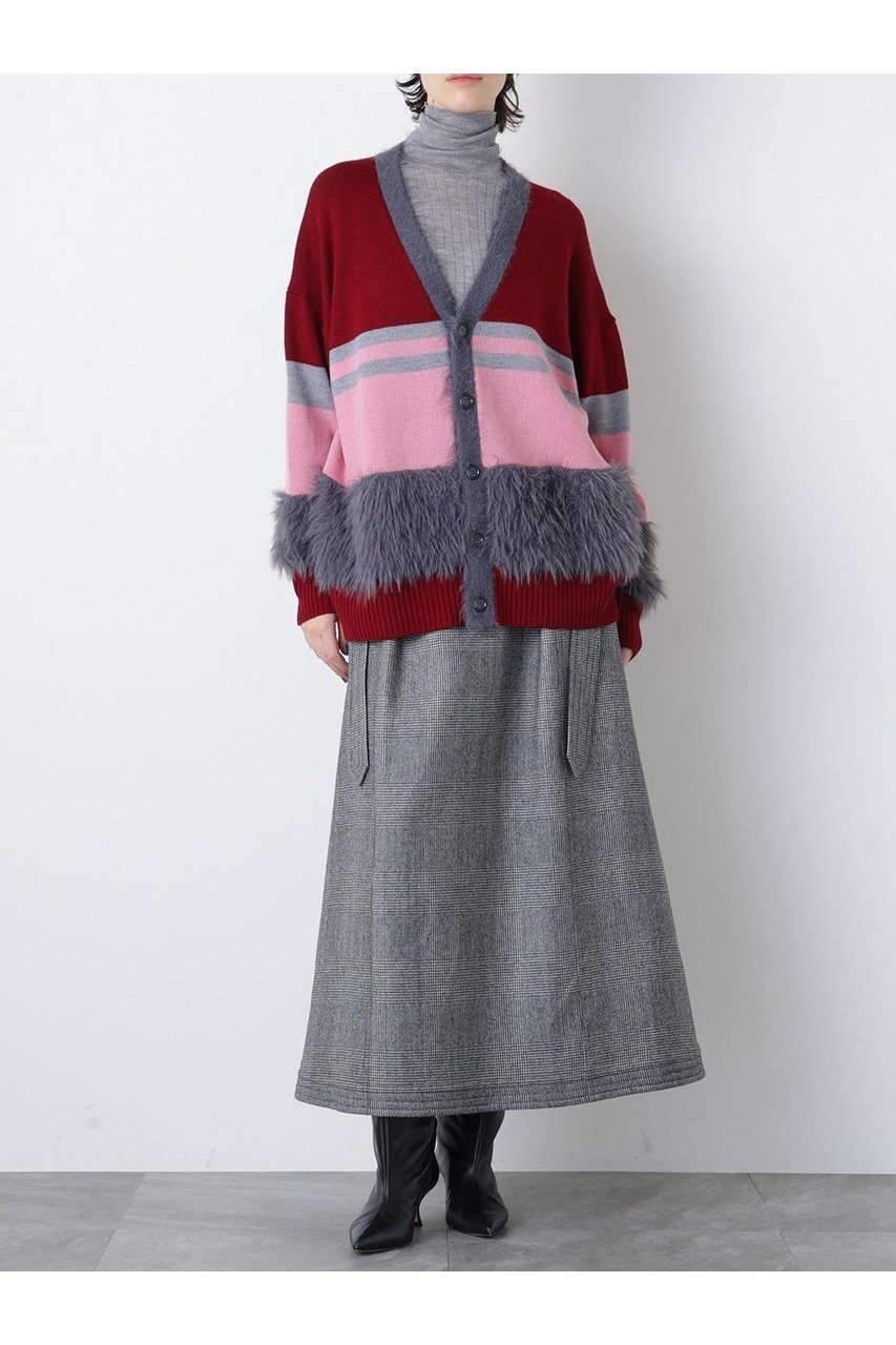 【ヒューエルミュージアム/hueLe Museum】の【STUMBLY】Belted Bicolor Stitch SK インテリア・キッズ・メンズ・レディースファッション・服の通販 founy(ファニー)  ファッション Fashion レディースファッション Fashion for Women スカート Skirts ロングスカート Long Skirts / Maxi & Midi Skirts なめらか Smooth, Silky Texture フロント Front, Front Design ロング Long, Long-Length 新作・新入荷 New Arrivals / New In グレー|ID: prp329100004750140 ipo3291000000034346739