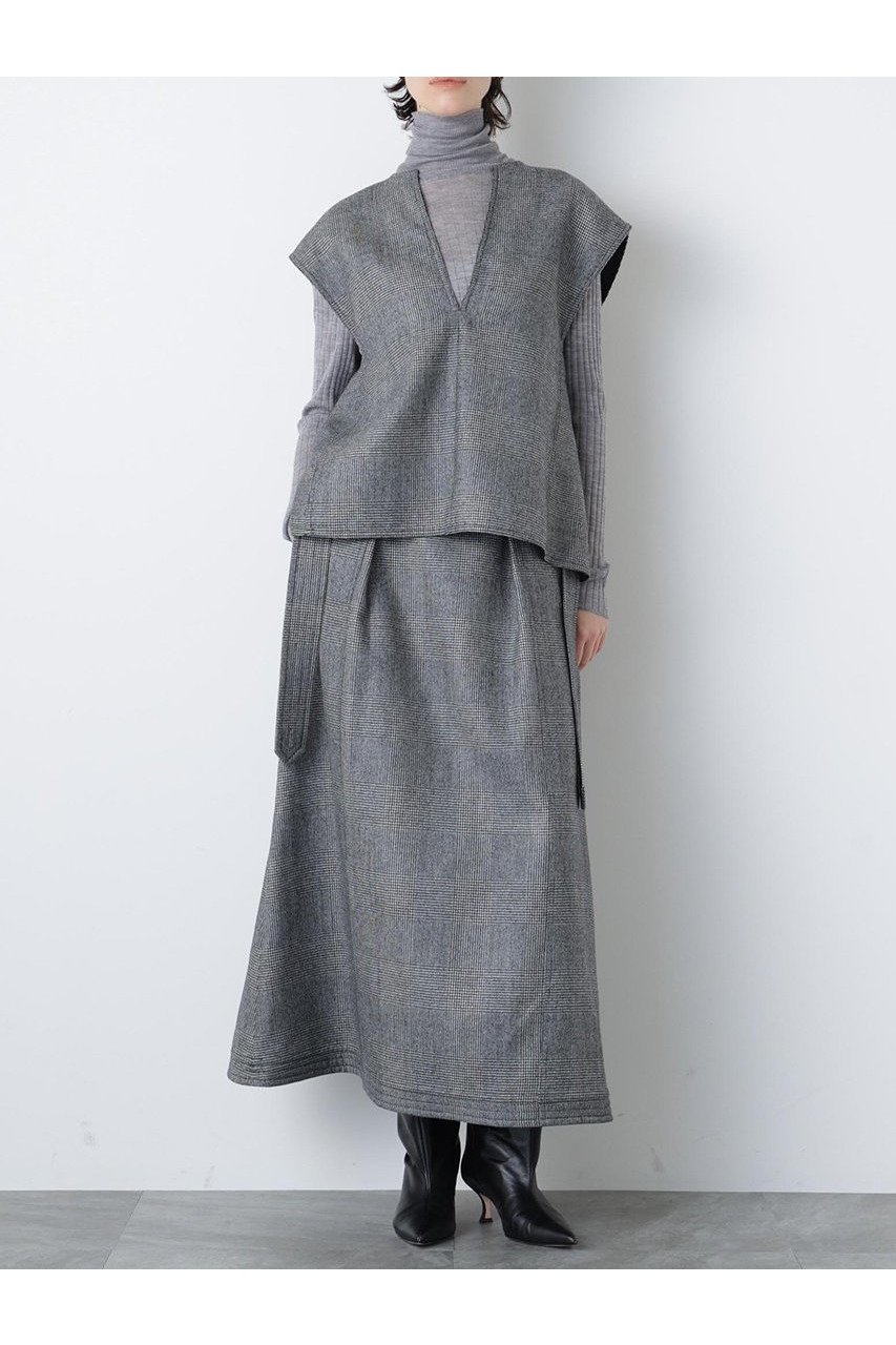 【ヒューエルミュージアム/hueLe Museum】の【STUMBLY】Belted Bicolor Stitch SK 人気、トレンドファッション・服の通販 founy(ファニー)  ファッション Fashion レディースファッション Fashion for Women スカート Skirts ロングスカート Long Skirts / Maxi & Midi Skirts なめらか Smooth, Silky Texture フロント Front, Front Design ロング Long, Long-Length 新作・新入荷 New Arrivals / New In other-2|ID: prp329100004750140 ipo3291000000034346740