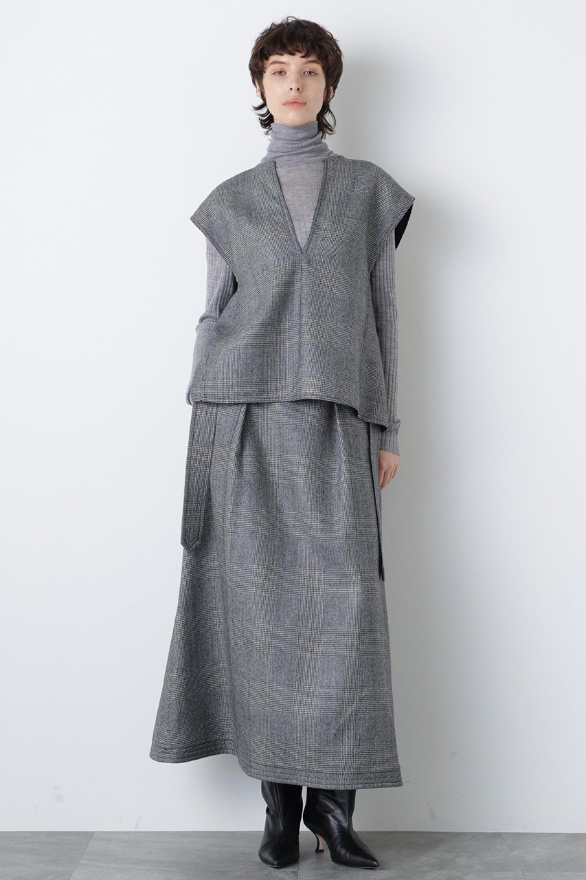 【ヒューエルミュージアム/hueLe Museum】の【STUMBLY】Belted Bicolor Stitch SK 大人の最旬トレンドファッション＆コーディネート founy(ファウニー) 　ファッション　Fashion　レディースファッション　Fashion for Women　スカート　Skirts　ロングスカート　Long Skirts / Maxi & Midi Skirts　なめらか　Smooth, Silky Texture　フロント　Front, Front Design　ロング　Long, Long-Length　other-3|ID: prp329100004750140 ipo3291000000036778773