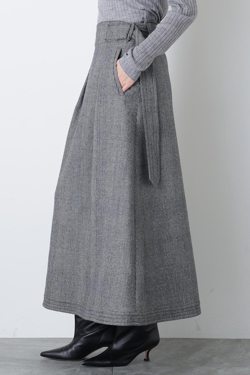 【ヒューエルミュージアム/hueLe Museum】の【STUMBLY】Belted Bicolor Stitch SK 大人の最旬トレンドファッション＆コーディネート founy(ファウニー) 　ファッション　Fashion　レディースファッション　Fashion for Women　スカート　Skirts　ロングスカート　Long Skirts / Maxi & Midi Skirts　なめらか　Smooth, Silky Texture　フロント　Front, Front Design　ロング　Long, Long-Length　other-5|ID: prp329100004750140 ipo3291000000036778775
