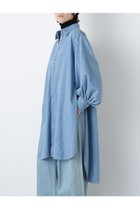 【ヒューエルミュージアム/hueLe Museum】の【STUMBLY】Denim Long Volume Sleeve SH ブルー|ID:prp329100004750141