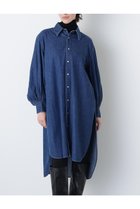 【ヒューエルミュージアム/hueLe Museum】の【STUMBLY】Denim Long Volume Sleeve SH ネイビー|ID:prp329100004750141