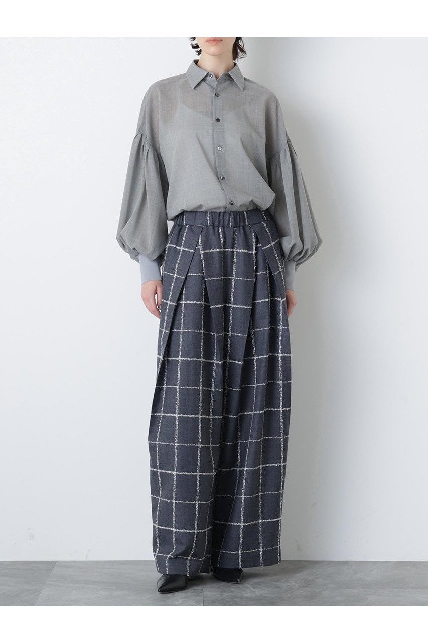 【ヒューエルミュージアム/hueLe Museum】の【STUMBLY】Sheer Volume Sleeve Shirt 人気、トレンドファッション・服の通販 founy(ファニー)  ファッション Fashion レディースファッション Fashion for Women トップス・カットソー Cut & Sew Tops シャツ・ブラウス・オフィスカジュアル Elegant Blouses & Button-Ups ボリューム袖・フリルスリーブブラウス Voluminous & Ruffle Sleeves / Puffy Sleeve Tops ギャザー Gathered, Ruffled スリーブ Sleeve, Long Sleeve / Short Sleeve ドロップ Drop Shoulder, Dropped Style ロング Long, Long-Length エレガント 上品 Elegant 新作・新入荷 New Arrivals / New In other-2|ID: prp329100004750142 ipo3291000000034346753