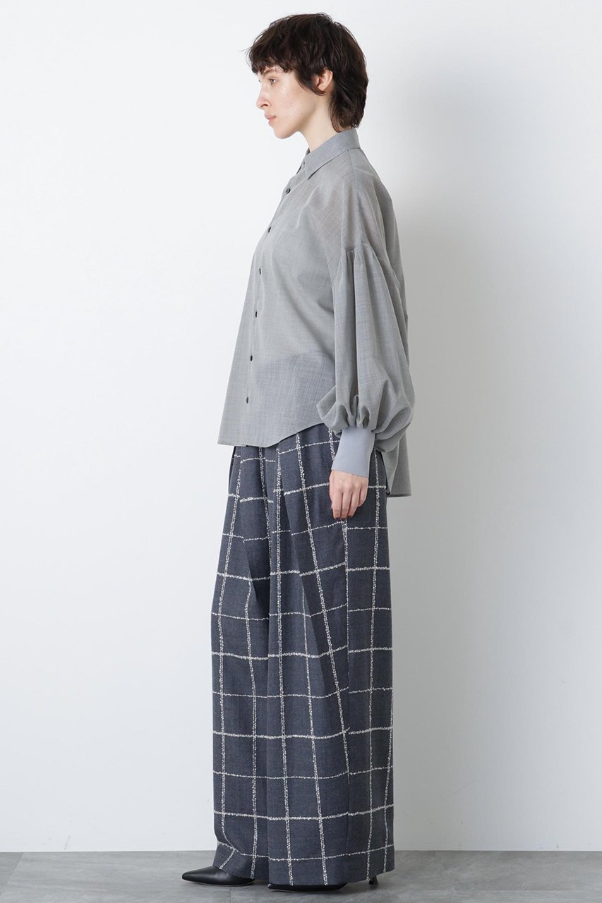 【ヒューエルミュージアム/hueLe Museum】の【STUMBLY】Sheer Volume Sleeve Shirt 人気、トレンドファッション・服の通販 founy(ファニー)  ファッション Fashion レディースファッション Fashion for Women トップス・カットソー Cut & Sew Tops シャツ・ブラウス・オフィスカジュアル Elegant Blouses & Button-Ups ボリューム袖・フリルスリーブブラウス Voluminous & Ruffle Sleeves / Puffy Sleeve Tops ギャザー Gathered, Ruffled スリーブ Sleeve, Long Sleeve / Short Sleeve ドロップ Drop Shoulder, Dropped Style ロング Long, Long-Length エレガント 上品 Elegant 新作・新入荷 New Arrivals / New In other-3|ID: prp329100004750142 ipo3291000000034346754