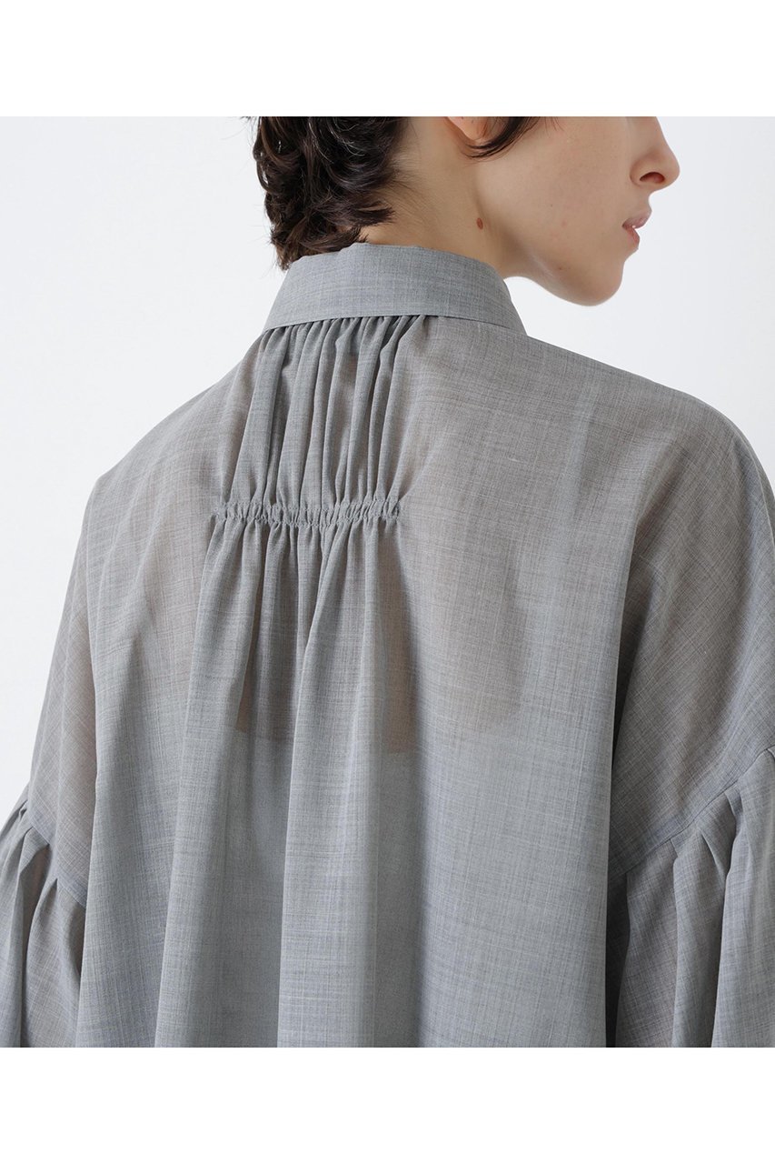 【ヒューエルミュージアム/hueLe Museum】の【STUMBLY】Sheer Volume Sleeve Shirt 人気、トレンドファッション・服の通販 founy(ファニー)  ファッション Fashion レディースファッション Fashion for Women トップス・カットソー Cut & Sew Tops シャツ・ブラウス・オフィスカジュアル Elegant Blouses & Button-Ups ボリューム袖・フリルスリーブブラウス Voluminous & Ruffle Sleeves / Puffy Sleeve Tops ギャザー Gathered, Ruffled スリーブ Sleeve, Long Sleeve / Short Sleeve ドロップ Drop Shoulder, Dropped Style ロング Long, Long-Length エレガント 上品 Elegant 新作・新入荷 New Arrivals / New In other-8|ID: prp329100004750142 ipo3291000000034346759