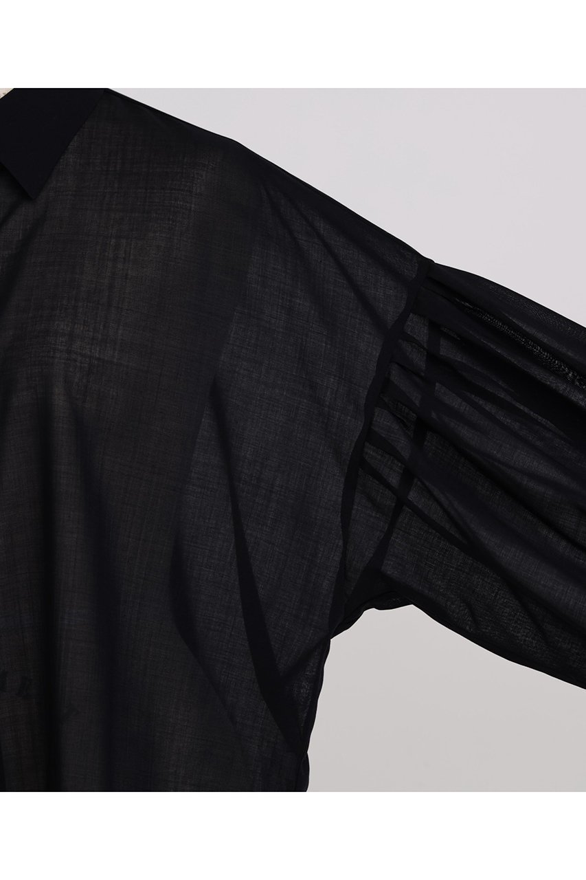 【ヒューエルミュージアム/hueLe Museum】の【STUMBLY】Sheer Volume Sleeve Shirt 人気、トレンドファッション・服の通販 founy(ファニー) 　ファッション　Fashion　レディースファッション　Fashion for Women　トップス・カットソー　Cut & Sew Tops　シャツ・ブラウス・オフィスカジュアル　Elegant Blouses & Button-Ups　ボリューム袖・フリルスリーブブラウス　Voluminous & Ruffle Sleeves / Puffy Sleeve Tops　ギャザー　Gathered, Ruffled　スリーブ　Sleeve, Long Sleeve / Short Sleeve　ドロップ　Drop Shoulder, Dropped Style　ロング　Long, Long-Length　エレガント 上品　Elegant　other-3|ID: prp329100004750142 ipo3291000000035504115