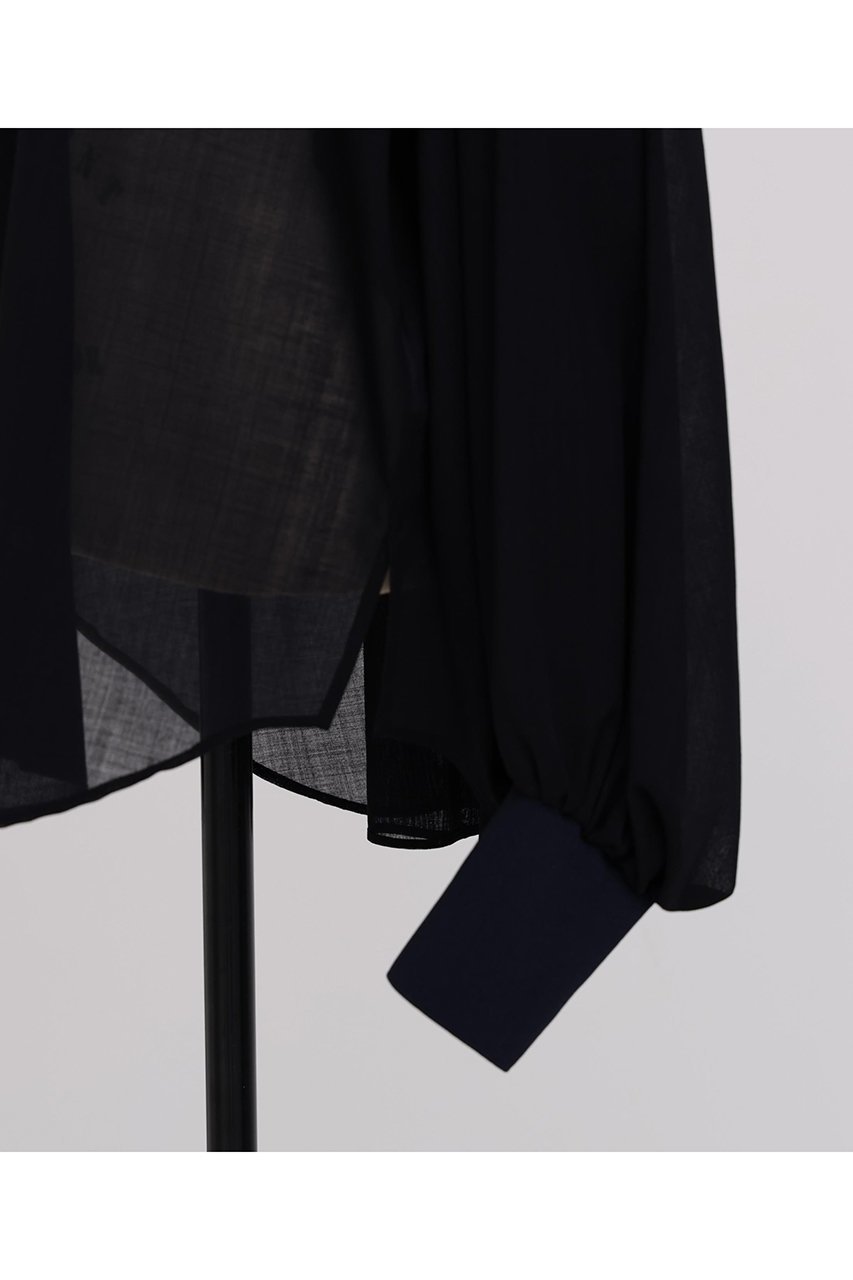 【ヒューエルミュージアム/hueLe Museum】の【STUMBLY】Sheer Volume Sleeve Shirt 人気、トレンドファッション・服の通販 founy(ファニー) 　ファッション　Fashion　レディースファッション　Fashion for Women　トップス・カットソー　Cut & Sew Tops　シャツ・ブラウス・オフィスカジュアル　Elegant Blouses & Button-Ups　ボリューム袖・フリルスリーブブラウス　Voluminous & Ruffle Sleeves / Puffy Sleeve Tops　ギャザー　Gathered, Ruffled　スリーブ　Sleeve, Long Sleeve / Short Sleeve　ドロップ　Drop Shoulder, Dropped Style　ロング　Long, Long-Length　エレガント 上品　Elegant　other-4|ID: prp329100004750142 ipo3291000000035504116