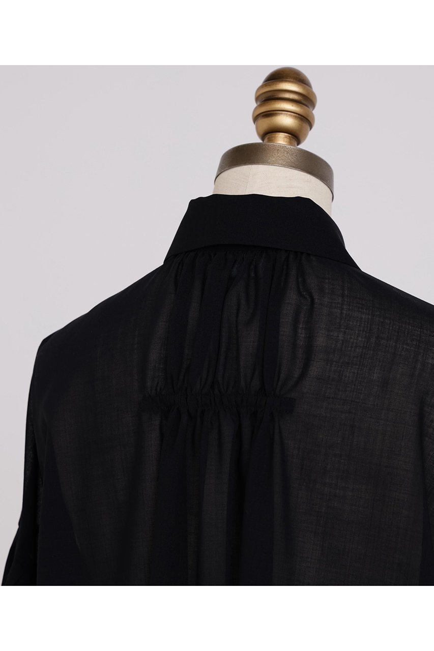 【ヒューエルミュージアム/hueLe Museum】の【STUMBLY】Sheer Volume Sleeve Shirt 人気、トレンドファッション・服の通販 founy(ファニー) 　ファッション　Fashion　レディースファッション　Fashion for Women　トップス・カットソー　Cut & Sew Tops　シャツ・ブラウス・オフィスカジュアル　Elegant Blouses & Button-Ups　ボリューム袖・フリルスリーブブラウス　Voluminous & Ruffle Sleeves / Puffy Sleeve Tops　ギャザー　Gathered, Ruffled　スリーブ　Sleeve, Long Sleeve / Short Sleeve　ドロップ　Drop Shoulder, Dropped Style　ロング　Long, Long-Length　エレガント 上品　Elegant　other-6|ID: prp329100004750142 ipo3291000000035504119