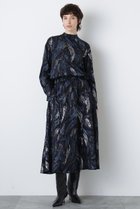 【ヒューエルミュージアム/hueLe Museum】の【hLM】シアージャガードワンピース 人気、トレンドファッション・服の通販 founy(ファニー) ファッション Fashion レディースファッション Fashion for Women ワンピース Dresses チュニック Tunic Tops & Dresses シアー Sheer, See-Through シルク Silk, 100% Silk ジャカード／ジャガード Jacquard, Woven Pattern セットアップ Set-Up, Coordinated Outfit チュニック Tunic, Long Top ドレス Dress, One-Piece プリント Print, Printed Pattern ロング Long, Long-Length ヴィンテージ Vintage Style エレガント 上品 Elegant thumbnail ブラック|ID: prp329100004750146 ipo3291000000034346794