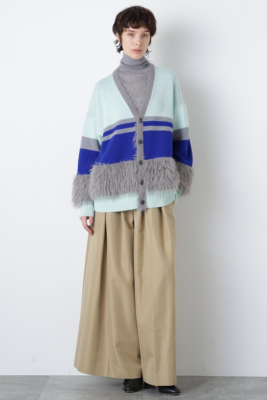 【ヒューエルミュージアム/hueLe Museum】の【STUMBLY】Fluffy Yarn Combi Cardigan 人気、トレンドファッション・服の通販 founy(ファニー) ファッション Fashion レディースファッション Fashion for Women トップス・カットソー Cut & Sew Tops ニット Knit Tops & Sweaters カーディガン・羽織り Layered Style Cardigans カジュアルプルオーバー・ニットトップス Pullovers & Knit Tops / Casual Pullovers カーディガン Cardigan, Knitwear ビッグ Big, Oversized A/W・秋冬 Autumn/Winter other-2|ID: prp329100004750152 ipo3291000000034346841