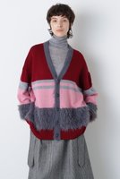 【ヒューエルミュージアム/hueLe Museum】の【STUMBLY】Fluffy Yarn Combi Cardigan 人気、トレンドファッション・服の通販 founy(ファニー) ファッション Fashion レディースファッション Fashion for Women トップス・カットソー Cut & Sew Tops ニット Knit Tops & Sweaters カーディガン・羽織り Layered Style Cardigans カジュアルプルオーバー・ニットトップス Pullovers & Knit Tops / Casual Pullovers カーディガン Cardigan, Knitwear ビッグ Big, Oversized A/W・秋冬 Autumn/Winter |ID:prp329100004750152