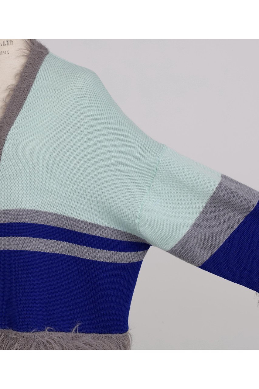 【ヒューエルミュージアム/hueLe Museum】の【STUMBLY】Fluffy Yarn Combi Cardigan 人気、トレンドファッション・服の通販 founy(ファニー) 　ファッション　Fashion　レディースファッション　Fashion for Women　トップス・カットソー　Cut & Sew Tops　ニット　Knit Tops & Sweaters　カーディガン・羽織り　Layered Style Cardigans　カジュアルプルオーバー・ニットトップス　Pullovers & Knit Tops / Casual Pullovers　カーディガン　Cardigan, Knitwear　ビッグ　Big, Oversized　A/W・秋冬　Autumn/Winter　other-5|ID: prp329100004750152 ipo3291000000036765873