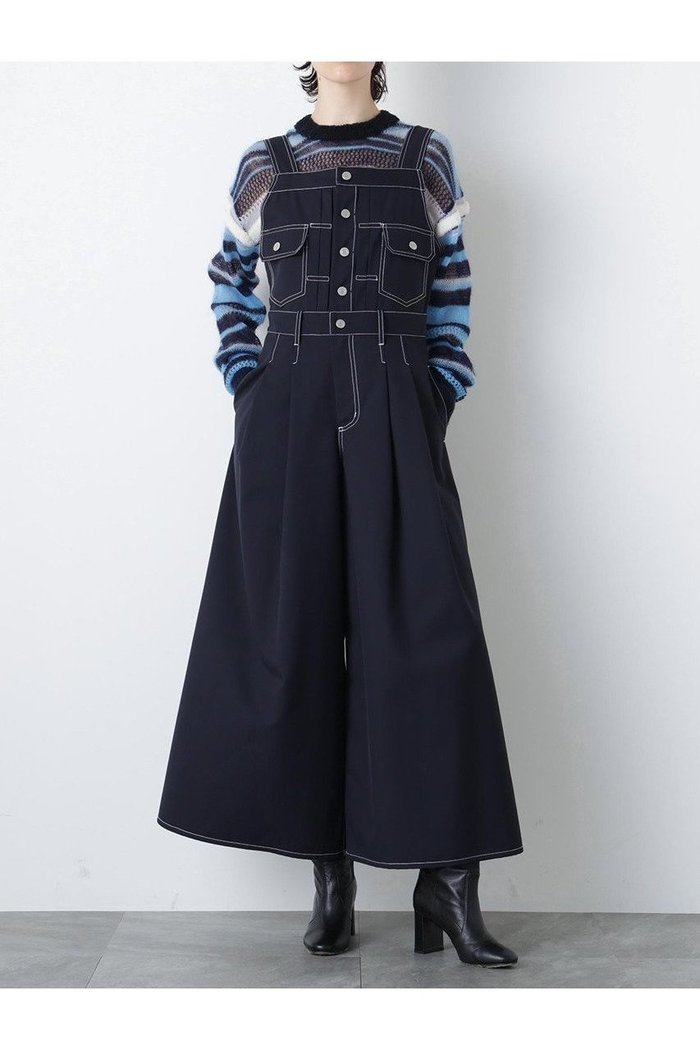 【ヒューエルミュージアム/hueLe Museum】の【STUMBLY】Super Wide Combinaison インテリア・キッズ・メンズ・レディースファッション・服の通販 founy(ファニー) https://founy.com/ ファッション Fashion レディースファッション Fashion for Women パンツ Pants & Trousers インナー Innerwear カットソー Cut and Sewn Top コンパクト Compact, Small Size コンビネゾン Jumpsuit, All-in-One ジャケット Jacket, Outerwear ヴィンテージ Vintage Style 新作・新入荷 New Arrivals / New In |ID: prp329100004750157 ipo3291000000034346880