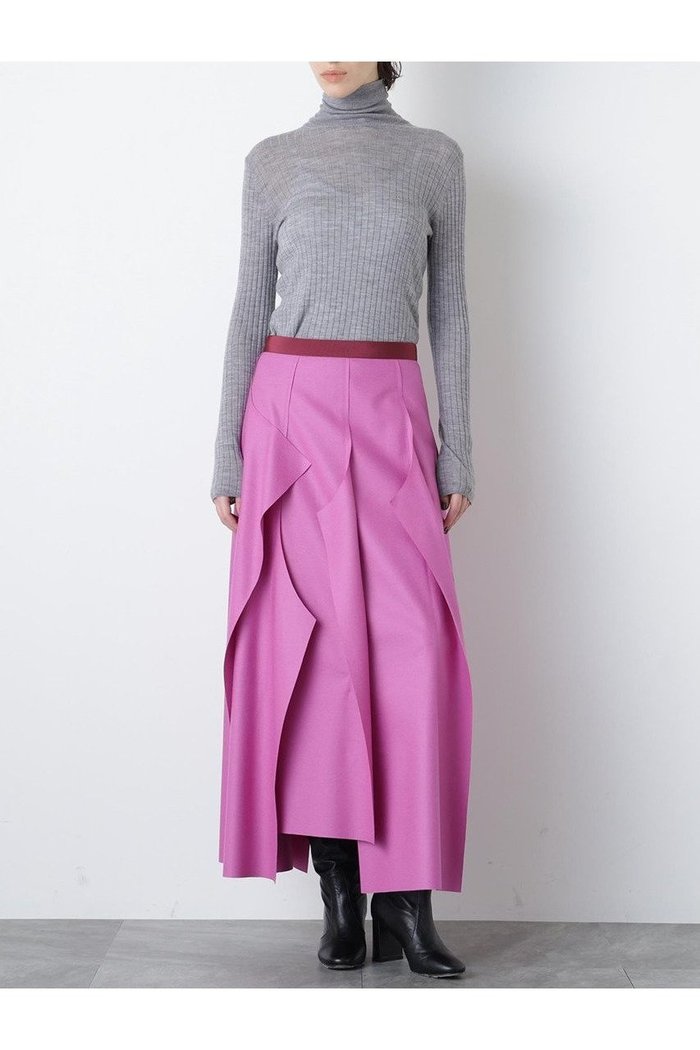 【ヒューエルミュージアム/hueLe Museum】の【STUMBLY】Jersey Melton Skirt インテリア・キッズ・メンズ・レディースファッション・服の通販 founy(ファニー) https://founy.com/ ファッション Fashion レディースファッション Fashion for Women スカート Skirts ロングスカート Long Skirts / Maxi & Midi Skirts カットオフ Cut-Off Design メルトン Melton, Heavy Wool ランダム Random, Irregular ロング Long, Long-Length 切替 Switching, Contrast Panel 別注 Limited Edition, Custom Order 新作・新入荷 New Arrivals / New In |ID: prp329100004750159 ipo3291000000034346897
