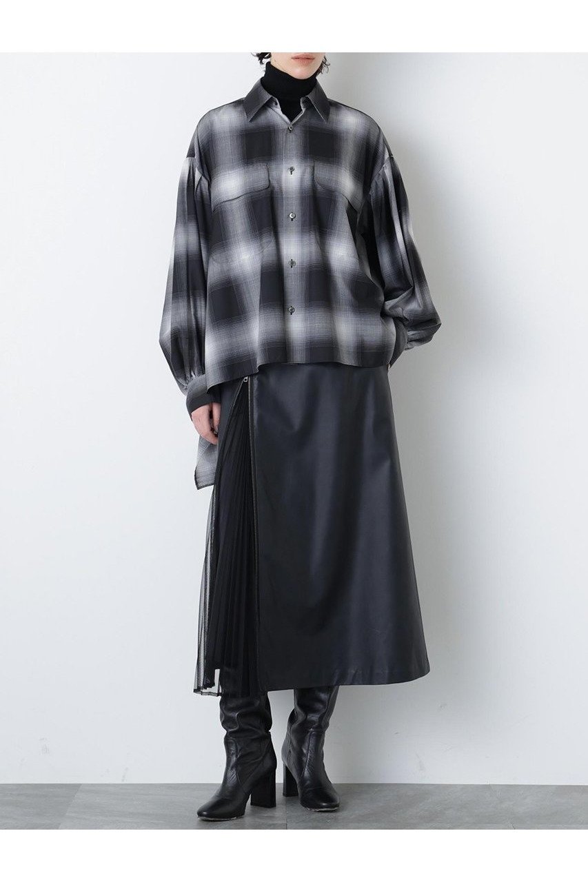 【ヒューエルミュージアム/hueLe Museum】の【STUMBLY】Tulle Combi Leather Like SK 人気、トレンドファッション・服の通販 founy(ファニー)  ファッション Fashion レディースファッション Fashion for Women スカート Skirts ロングスカート Long Skirts / Maxi & Midi Skirts アンティーク Antique-Inspired チュール Tulip, Tulip Motif フェイクレザー Faux Leather, PU Leather プリーツ Pleats, Pleated ロング Long, Long-Length 新作・新入荷 New Arrivals / New In  other-1|ID: prp329100004750160 ipo3291000000034346902