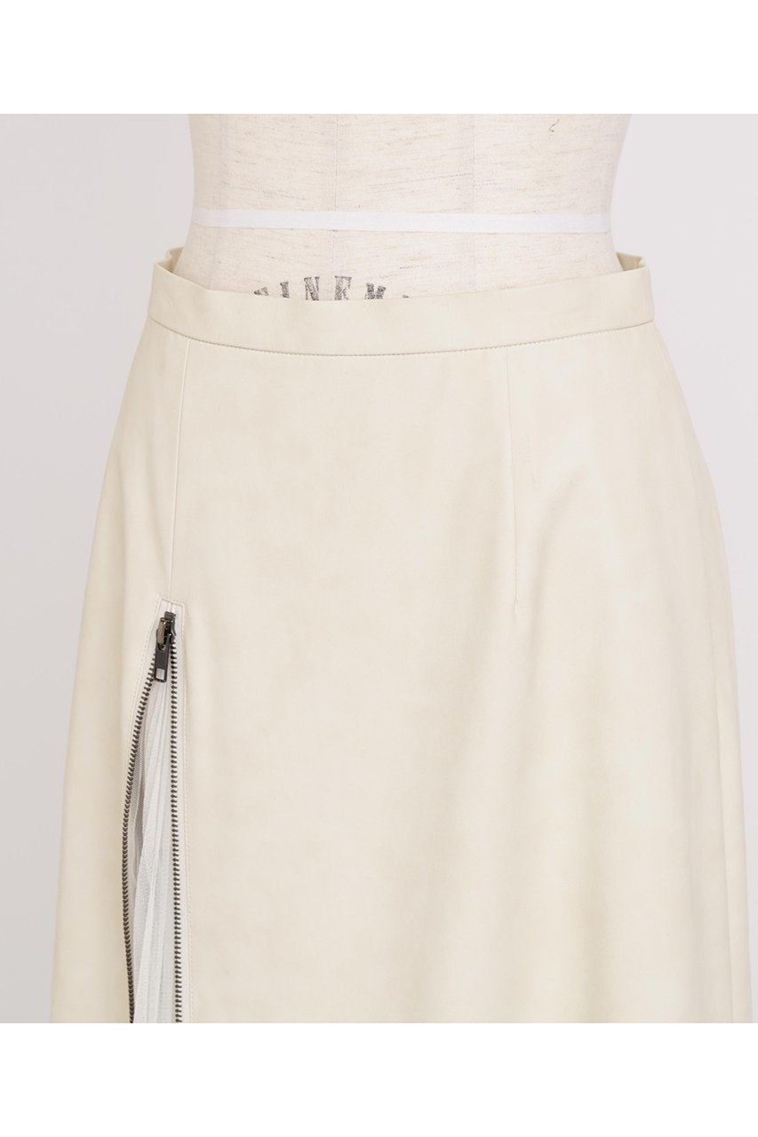 【ヒューエルミュージアム/hueLe Museum】の【STUMBLY】Tulle Combi Leather Like SK 人気、トレンドファッション・服の通販 founy(ファニー) 　ファッション　Fashion　レディースファッション　Fashion for Women　スカート　Skirts　ロングスカート　Long Skirts / Maxi & Midi Skirts　アンティーク　Antique-Inspired　チュール　Tulip, Tulip Motif　フェイクレザー　Faux Leather, PU Leather　プリーツ　Pleats, Pleated　ロング　Long, Long-Length　other-4|ID: prp329100004750160 ipo3291000000035454958