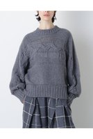 【ヒューエルミュージアム/hueLe Museum】の【hLM】ウールカシミヤケーブルニット 人気、トレンドファッション・服の通販 founy(ファニー) ファッション Fashion レディースファッション Fashion for Women トップス・カットソー Cut & Sew Tops ニット Knit Tops & Sweaters カジュアルプルオーバー・ニットトップス Pullovers & Knit Tops / Casual Pullovers 2023年 2023 2023-2024秋冬・A/W Autumn/Winter 2023–24 AW23–24 とろみ Fluid, Flowy Fabric シンプル Simple, Minimal エレガント 上品 Elegant 新作・新入荷 New Arrivals / New In |ID:prp329100004750163