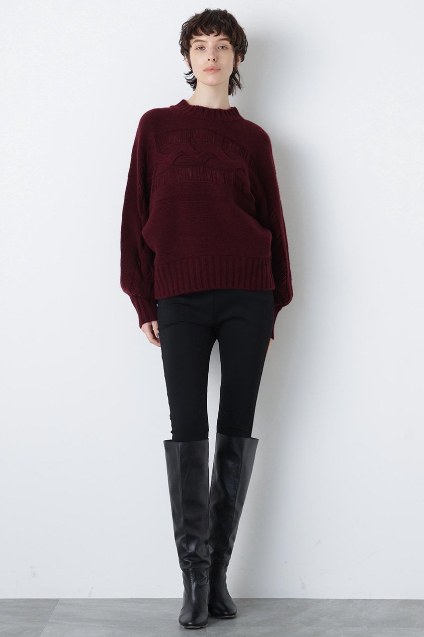 【ヒューエルミュージアム/hueLe Museum】の【hLM】ウールカシミヤケーブルニット 人気、トレンドファッション・服の通販 founy(ファニー) 　ファッション　Fashion　レディースファッション　Fashion for Women　トップス・カットソー　Cut & Sew Tops　ニット　Knit Tops & Sweaters　カジュアルプルオーバー・ニットトップス　Pullovers & Knit Tops / Casual Pullovers　2023年　2023　2023-2024秋冬・A/W　Autumn/Winter 2023–24 AW23–24　とろみ　Fluid, Flowy Fabric　シンプル　Simple, Minimal　エレガント 上品　Elegant　再入荷　Restock / Back in Stock　other-3|ID: prp329100004750163 ipo3291000000036184249