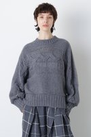 【ヒューエルミュージアム/hueLe Museum】の【hLM】ウールカシミヤケーブルニット 人気、トレンドファッション・服の通販 founy(ファニー) ファッション Fashion レディースファッション Fashion for Women トップス・カットソー Cut & Sew Tops ニット Knit Tops & Sweaters カジュアルプルオーバー・ニットトップス Pullovers & Knit Tops / Casual Pullovers 2023年 2023 2023-2024秋冬・A/W Autumn/Winter 2023–24 AW23–24 とろみ Fluid, Flowy Fabric シンプル Simple, Minimal エレガント 上品 Elegant |ID:prp329100004750163