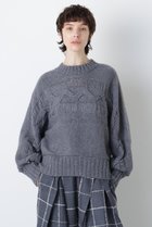 【ヒューエルミュージアム/hueLe Museum】の【hLM】ウールカシミヤケーブルニット グレー|ID: prp329100004750163 ipo3291000000036502706
