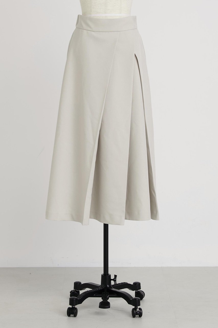 【ヒューエルミュージアム/hueLe Museum】の【hLM】タックフレアスカート インテリア・キッズ・メンズ・レディースファッション・服の通販 founy(ファニー) 　ファッション　Fashion　レディースファッション　Fashion for Women　スカート　Skirts　Aライン・フレアスカート　A-Line & Flared Skirts　エレガント 上品　Elegant　クラシック　Classic, Timeless Style　シンプル　Simple, Minimal　ツイル　Twist, Twisted Detail　フォルム　Silhouette, Form　ベージュ|ID: prp329100004750164 ipo3291000000036086580