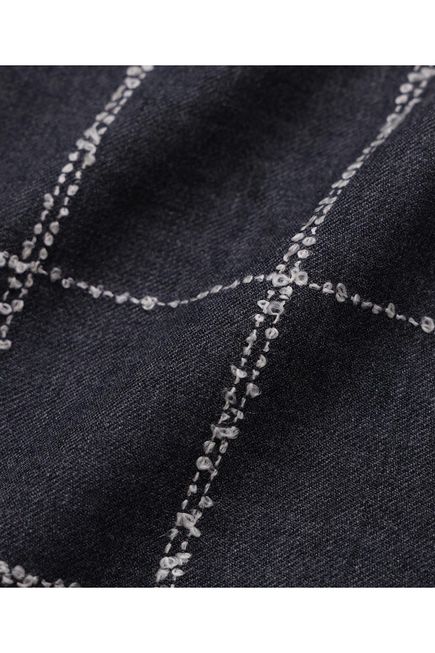 【ヒューエルミュージアム/hueLe Museum】の【hLM】ウールチェックブラウス 人気、トレンドファッション・服の通販 founy(ファニー) 　ファッション　Fashion　レディースファッション　Fashion for Women　トップス・カットソー　Cut & Sew Tops　シャツ・ブラウス・オフィスカジュアル　Elegant Blouses & Button-Ups　カーディガン　Cardigan, Knitwear　ジャケット　Jacket, Outerwear　スリーブ　Sleeve, Long Sleeve / Short Sleeve　チェック　Check, Plaid, Tartan　モダン　Modern, Contemporary　ロング　Long, Long-Length　エレガント 上品　Elegant　other-5|ID: prp329100004750165 ipo3291000000035393068