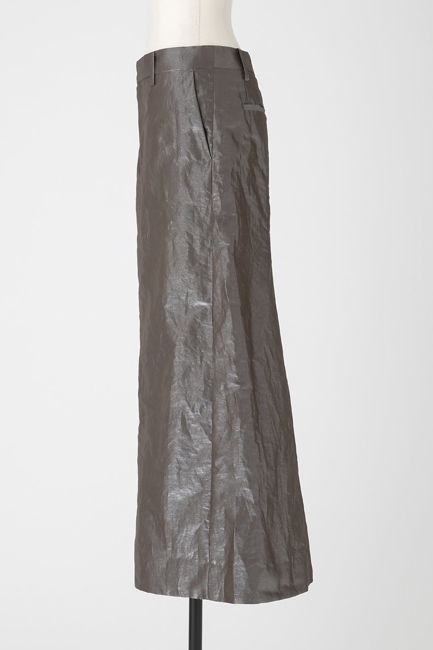 【オーヴィル/EAUVIRE】のシャイニーバックフレアスカート 人気、トレンドファッション・服の通販 founy(ファニー) 　ファッション　Fashion　レディースファッション　Fashion for Women　スカート　Skirts　Aライン・フレアスカート　A-Line & Flared Skirts　バッグ　Bags　ストレート　Straight, Straight Cut　タンブラー　Tumbler, Travel Mug　フレア　Flare, Flared　フロント　Front, Front Design　メタリック　Metallic, Shiny Finish　エレガント 上品　Elegant　other-2|ID: prp329100004750175 ipo3291000000035923830